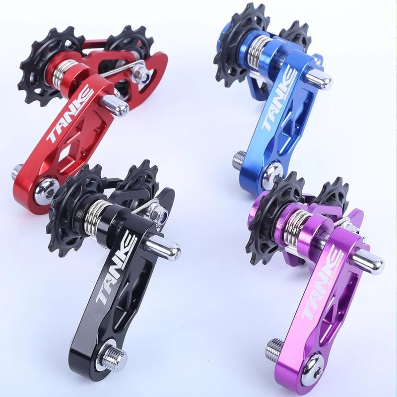 JFOYH Single Speed Chain Tensioner with Multi-segment Tension Adjustment and Double Spring Chain Guide, Ultra-Smooth Mountain Bike Chain Tensioner - Noiseless Performance, Easy Installation - Image 3